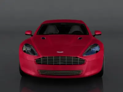 Aston Martin Vantage Low-poly 3D model