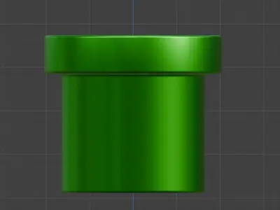 Pipe Super Mario Bros 3D Model Free low-poly 3D model