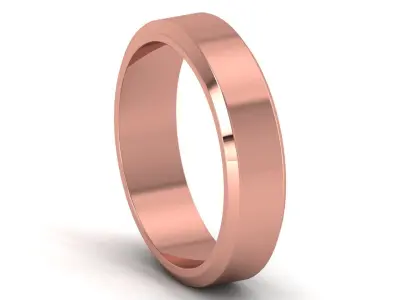 Plain Gold Band Ring 3D print model