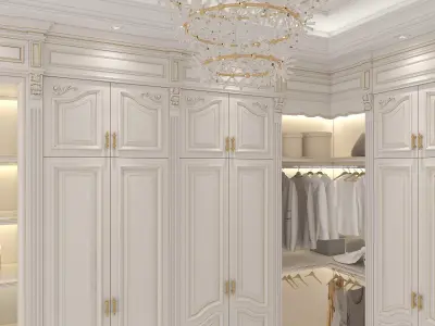 Classic style Dressing Room 2 3D model