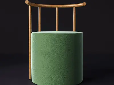 Cylinder Chair Free 3D model