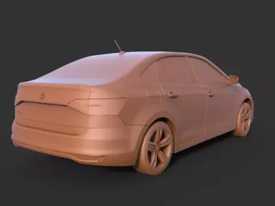 Volkswagen Polo 2019 3D print model