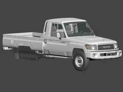 Toyota Land Cruiser pickup j70 2022 70ANNIVERSARY  3D model
