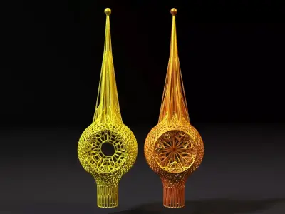 Christmas tree Star 3D print model