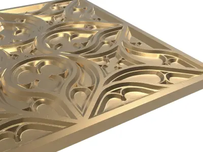decorative pattern ready for 3D printing 3D model