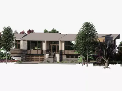 Beatiful nature house 3D model