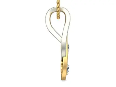 Solitaire Women Pendant 3dm STL OBJ FBX Renders Details 3D print model 26