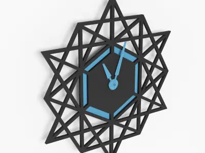 Realistic 3D wall clock model 3D model