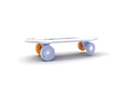 Vibrant Skateboard model pack Low-poly 3D model