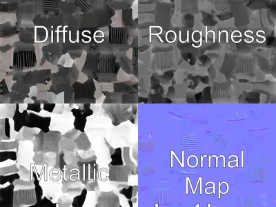 Compact Monocular Telescope for Outdoor Adventures Low-poly 3D model