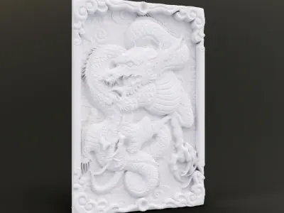 Dragon Wall Ornament 3D print model