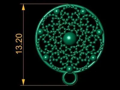 AMEICAN STYLE WEDDING NECKLACE SET 3D PRINTABLE MODEL  3D print model