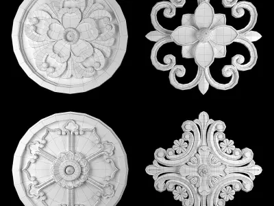 Rosettes 17 3D model