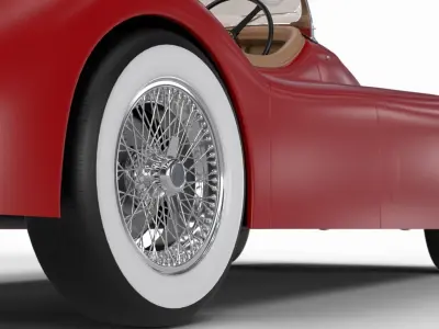 Jaguar XK140 1954 3d model 3D model