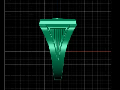 Print Ready STL 3DM  Gents Rings Diamond Men Ring  3D print model 26