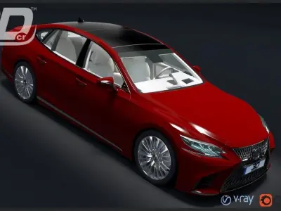 Lexus LS 500 2018 3D model