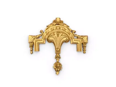 Classic carved decor ornament 386 3D model