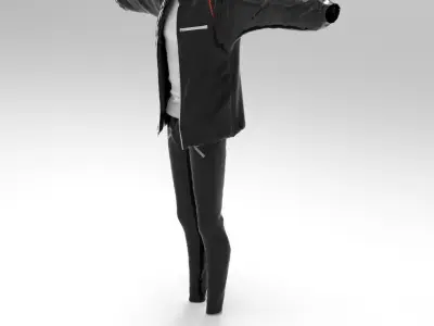 Full Set outfit- Jacket- Shirt- Pant 3D model