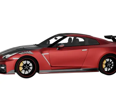 Nissan GT-R 2024 Low-poly 3D model