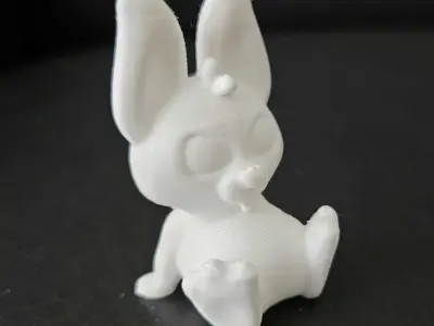 Little Sitting Bunny 3D print model