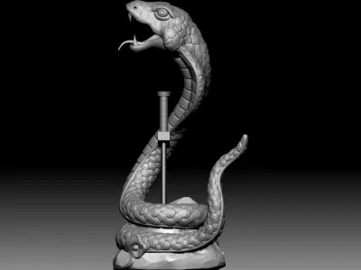 Snake Sculpture 3D model