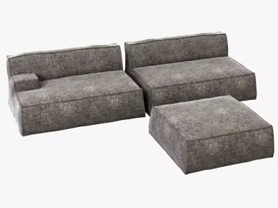 Baxter Damasco Sofa 3D model