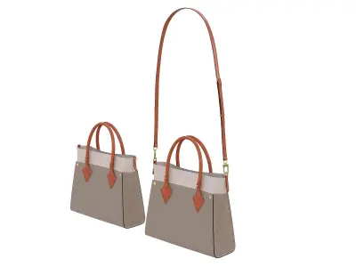 Louis Vuitton On My Side MM Bag Galet Low-poly 3D model