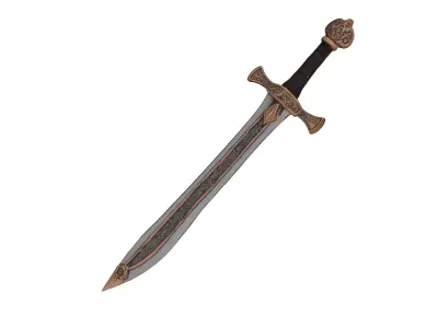 Sword Low-poly 3D model 82