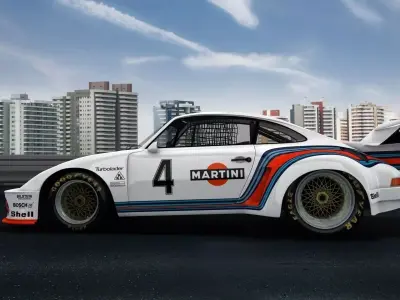 Porsche 935 Baby Le Mans Racing Car  3D model