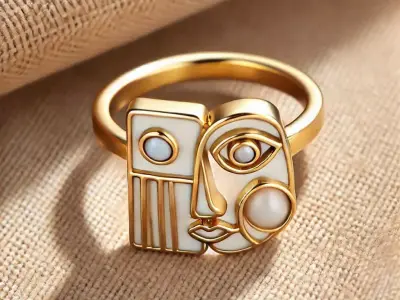The most special Face Ring 3D print model