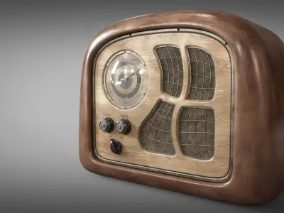 Old radio 3D model