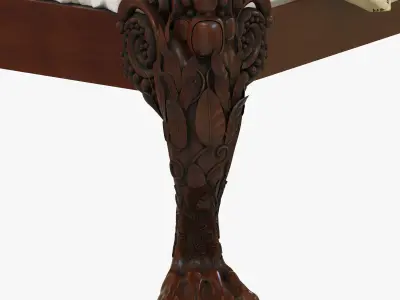 Irish Mahogany Four Poster Tester Bed Circa 1760 3D model