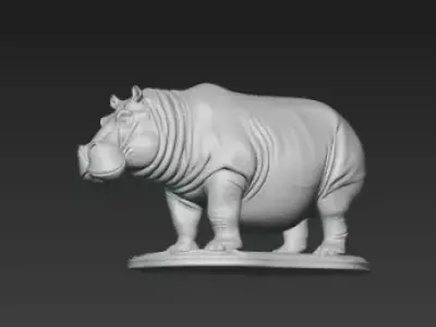 Ocean Spirit Hippocampus Sculpture 3D print model