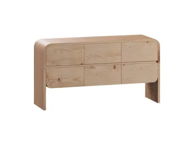 Cortez Natural Floating Dresser by Leanne Ford 3D model