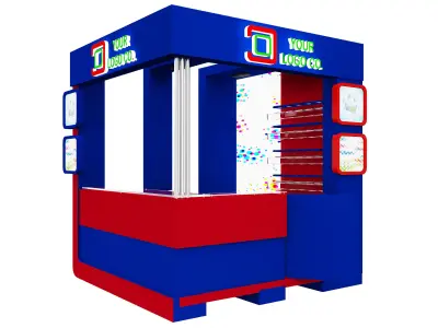 Booth Exhibition Stand a529b 3D model