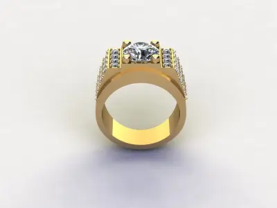 Fashion Man ring wear in any Party Popular in Asia R4 3D model