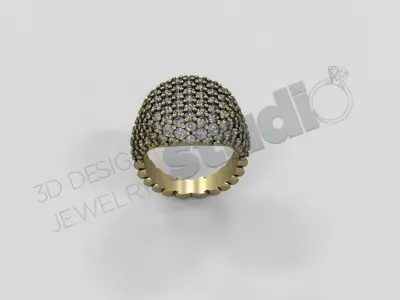 David Yurman Copy  ring 3d model 3D print model