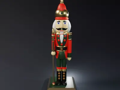 Christmas Nutcracker Figure 3D print model