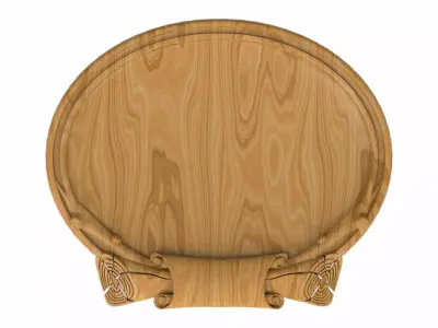 Carved picture frame STL 3D model 82