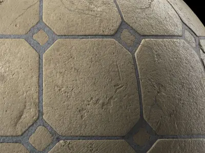 Pavement Materials 103- Concrete Paving - Sbsar Pbr 4k Seamless Texture