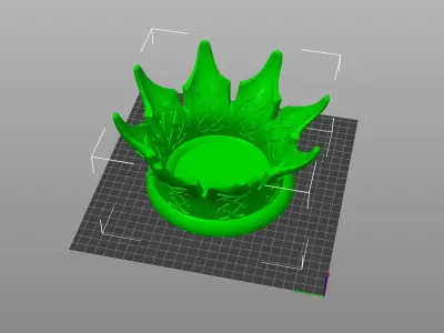 King Skull  with Crown  STL 3D Print Model High-Polygon 3D print model