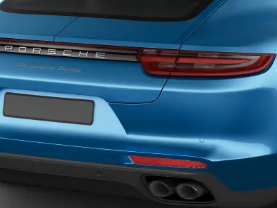 Porsche Panamera Turbo 2017 3D model