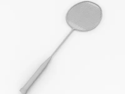 Badminton Racquet 3D model