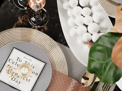 Soft Set Luxury Tableware-11 3D model