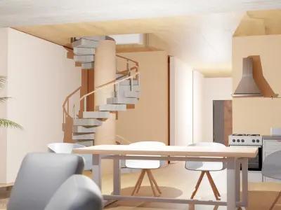 Modern Greenhouse Designer Home 3D model