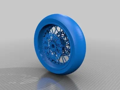 Motorcycle Wheel for Cafe Racer 3D print model