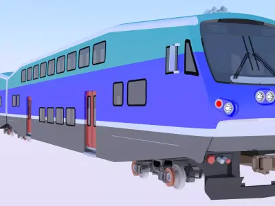 BiLevel train 3D model