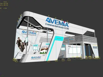 Exhibition - Area - 15X6-3DMAX2012-04 3D model