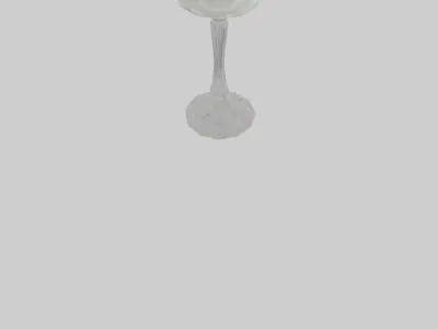 Crystal candle holder model Low-poly 3D model