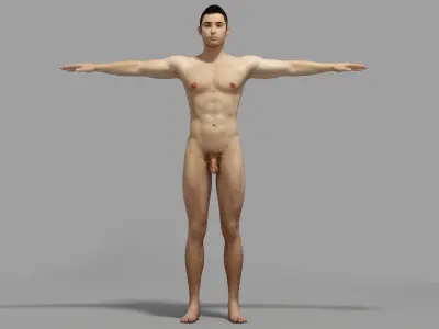 Fabian European Football Player Low-poly 3D model